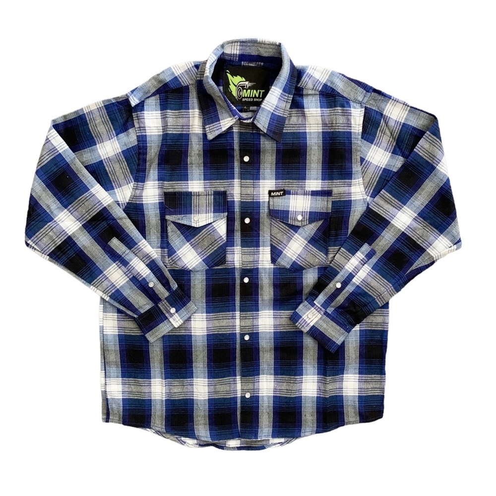NWT Mint Speed Shop Flannel